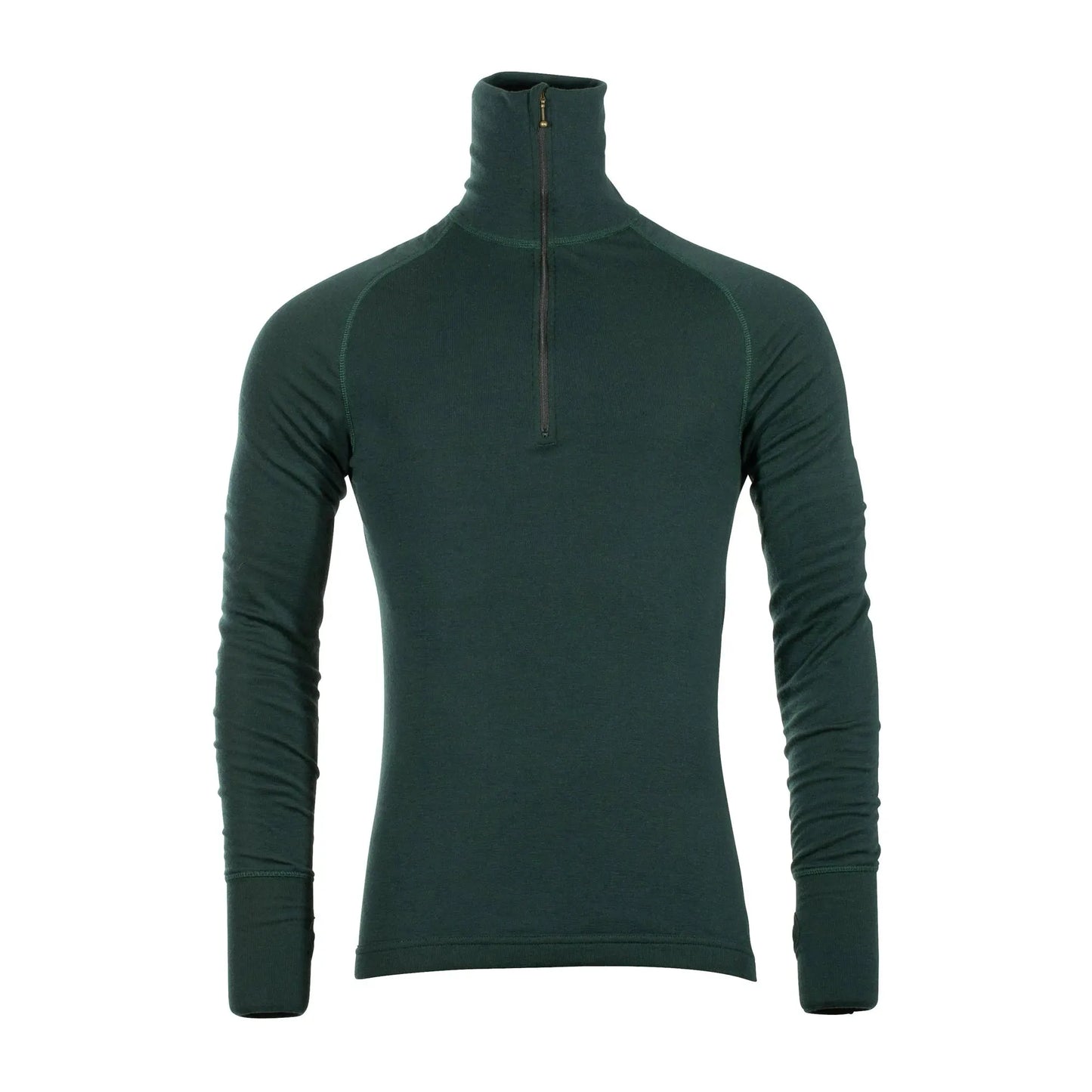 Brynje Brynje Longsleeve Arctic Double Zip Polo grün - ASMC