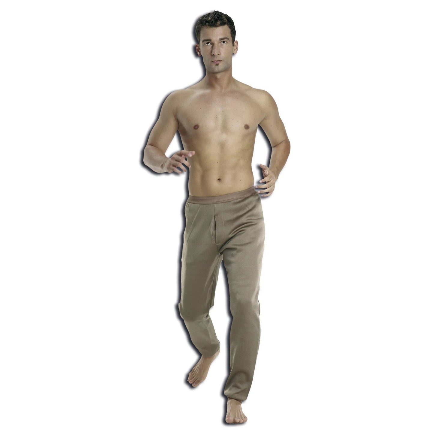 Unbekannt Unterhose lang Polyester braun - ASMC