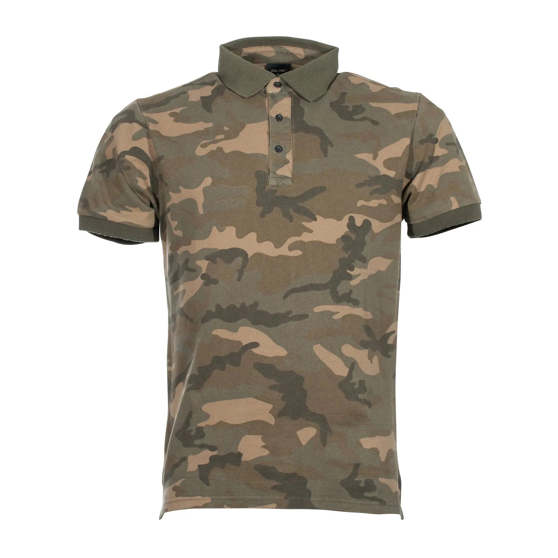 Mil-Tec Shirt Poloshirt Prewash Co Pikee - ASMC