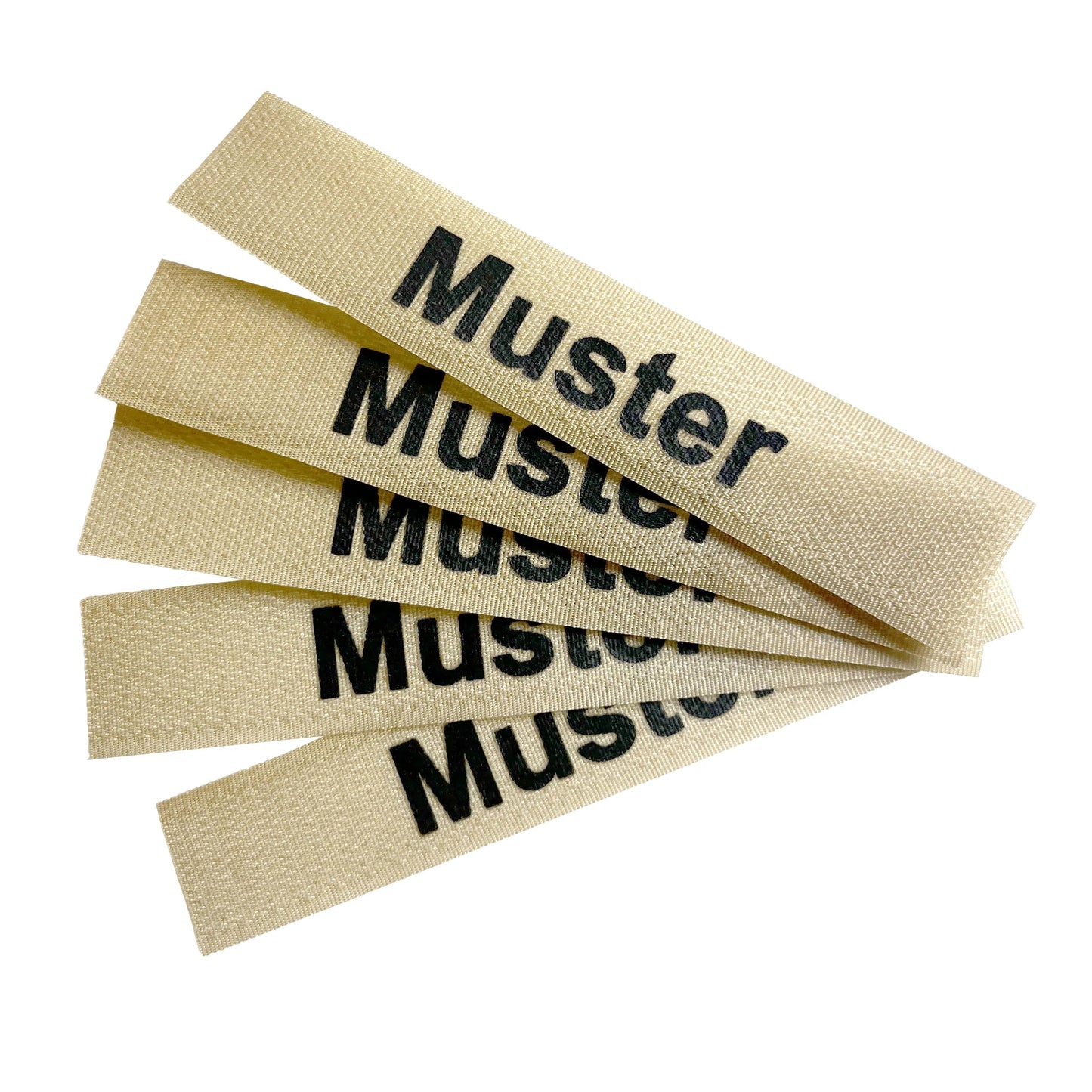 Namensbänder 5er Set Khaki