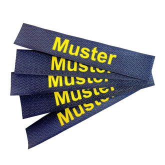 Namensbänder 5er Set Navy Gold
