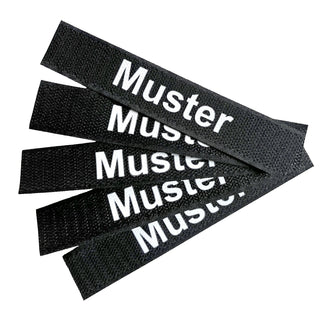 Namensbänder 5er Set Schwarz