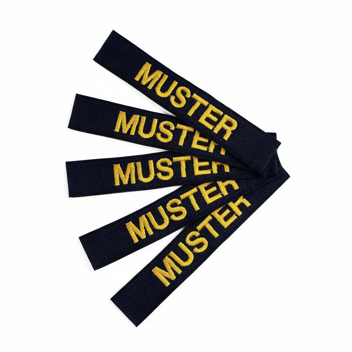 Namensbänder 5er Set Navy