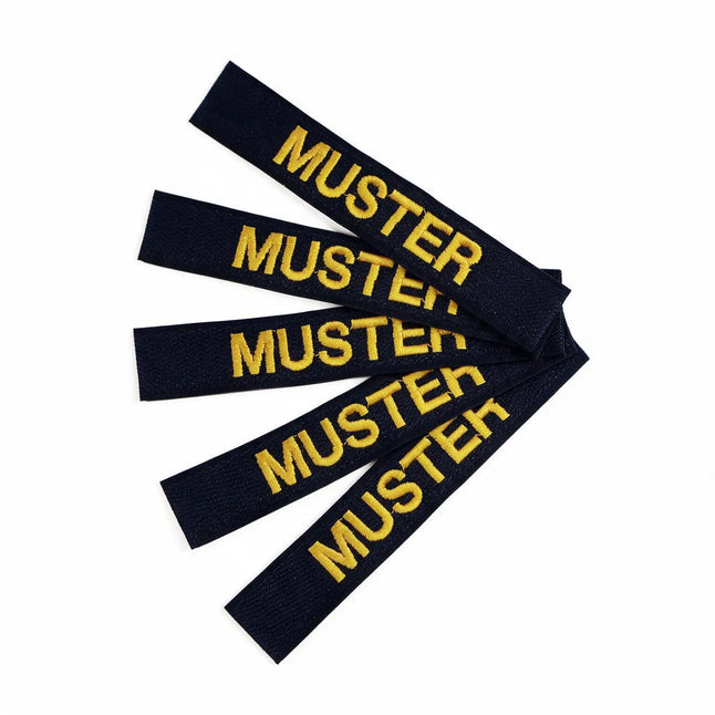 Namensbänder 5er Set Navy