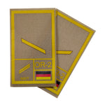 BW Rangabzeichen International bedruckt Marine Klett für KBS SK Gelbgold