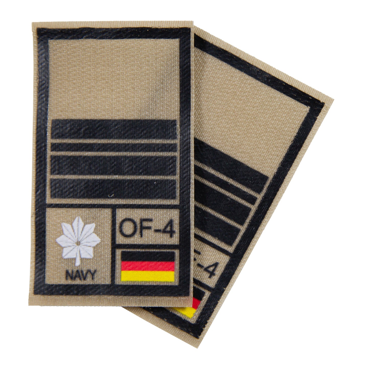 BW Rangabzeichen International bedruckt Marine Klett für KBS SK Schwarz