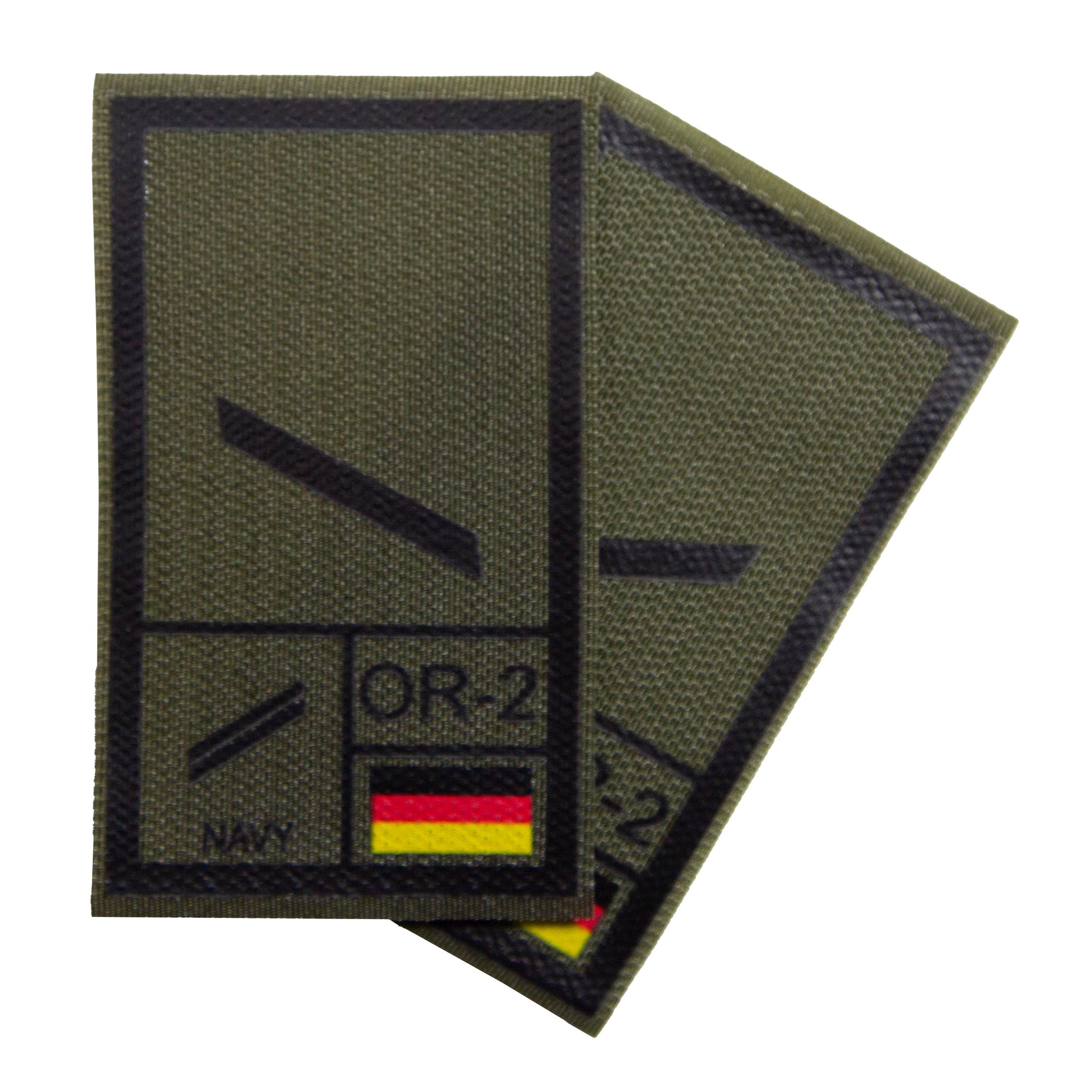 BW Rangabzeichen International bedruckt Marine Klett für KBS SK Schwarz