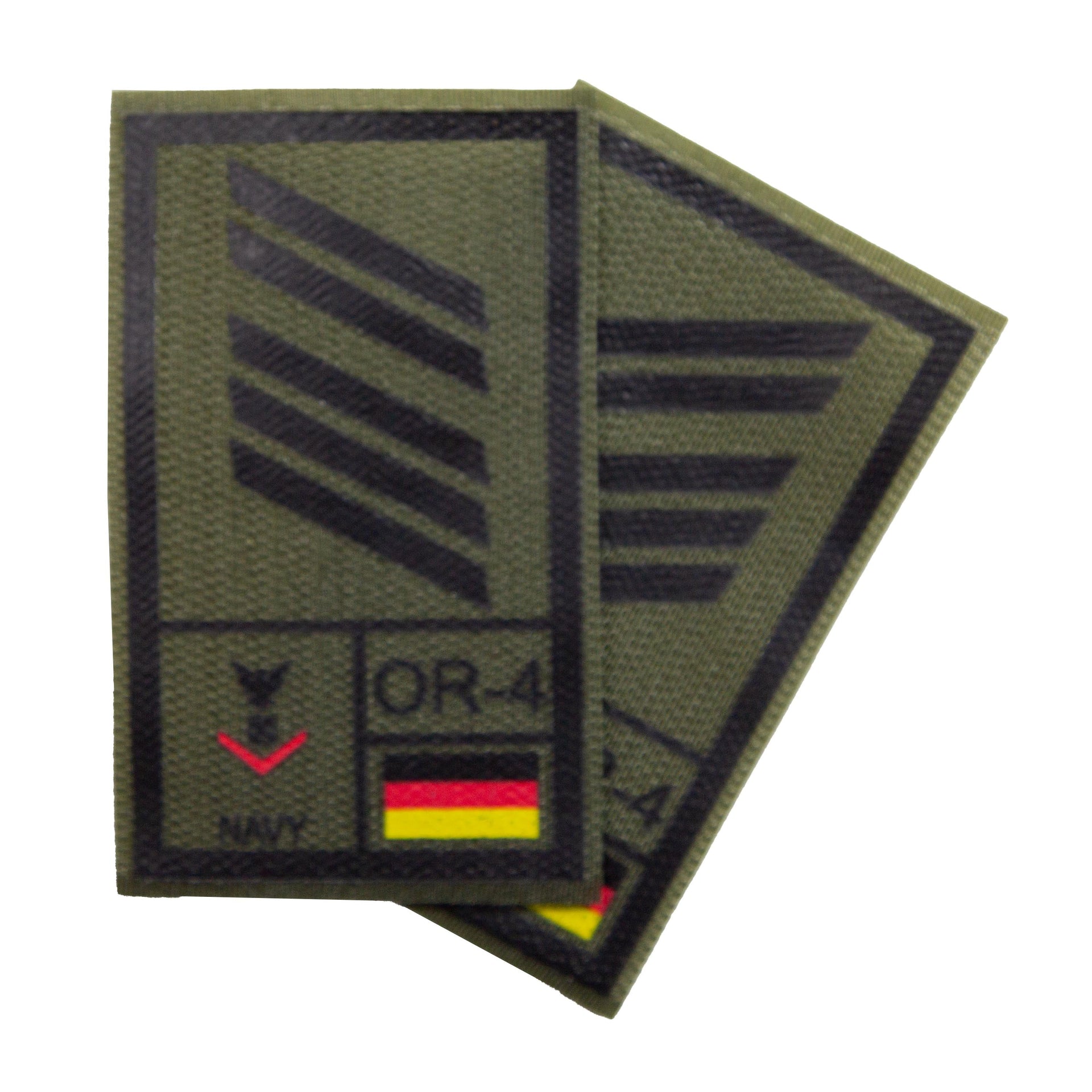 BW Rangabzeichen International bedruckt Marine Klett für KBS SK Schwarz