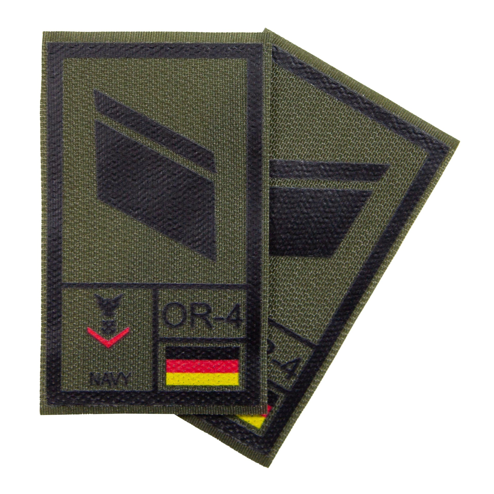 BW Rangabzeichen International bedruckt Marine Klett für KBS SK Schwarz