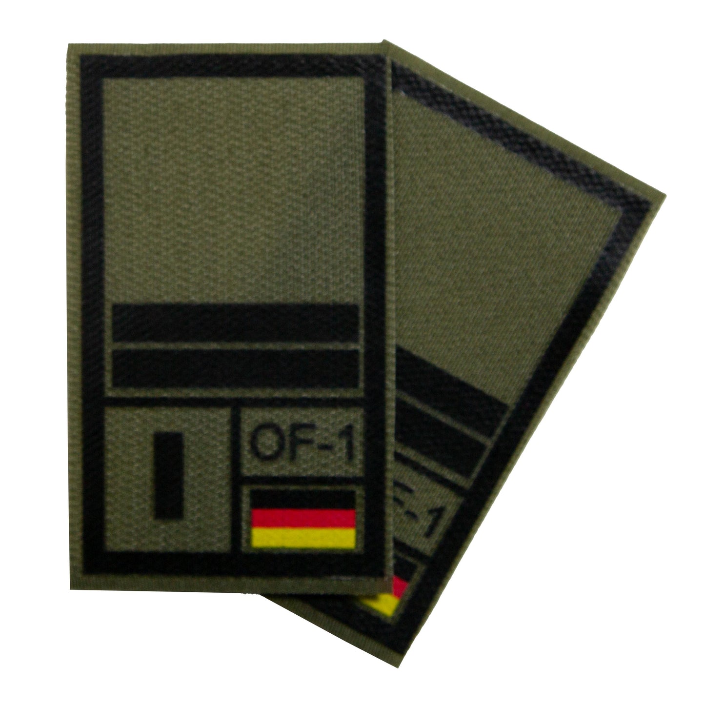 BW Rangabzeichen International bedruckt Marine Klett für KBS SK Schwarz