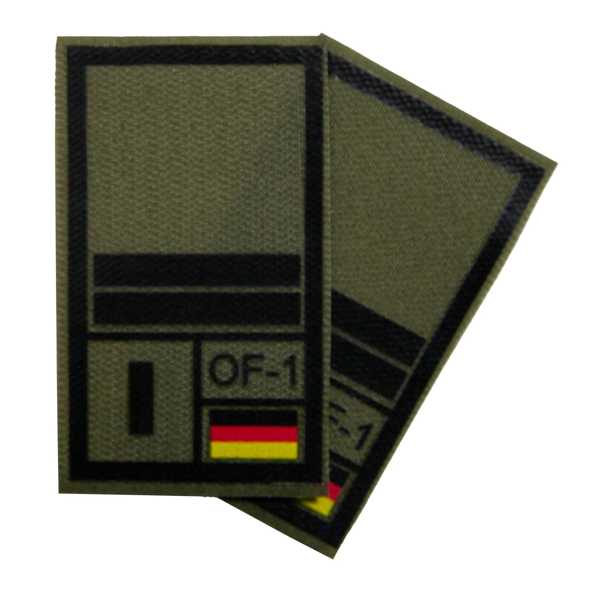 BW Rangabzeichen International bedruckt Marine Klett für KBS SK Schwarz