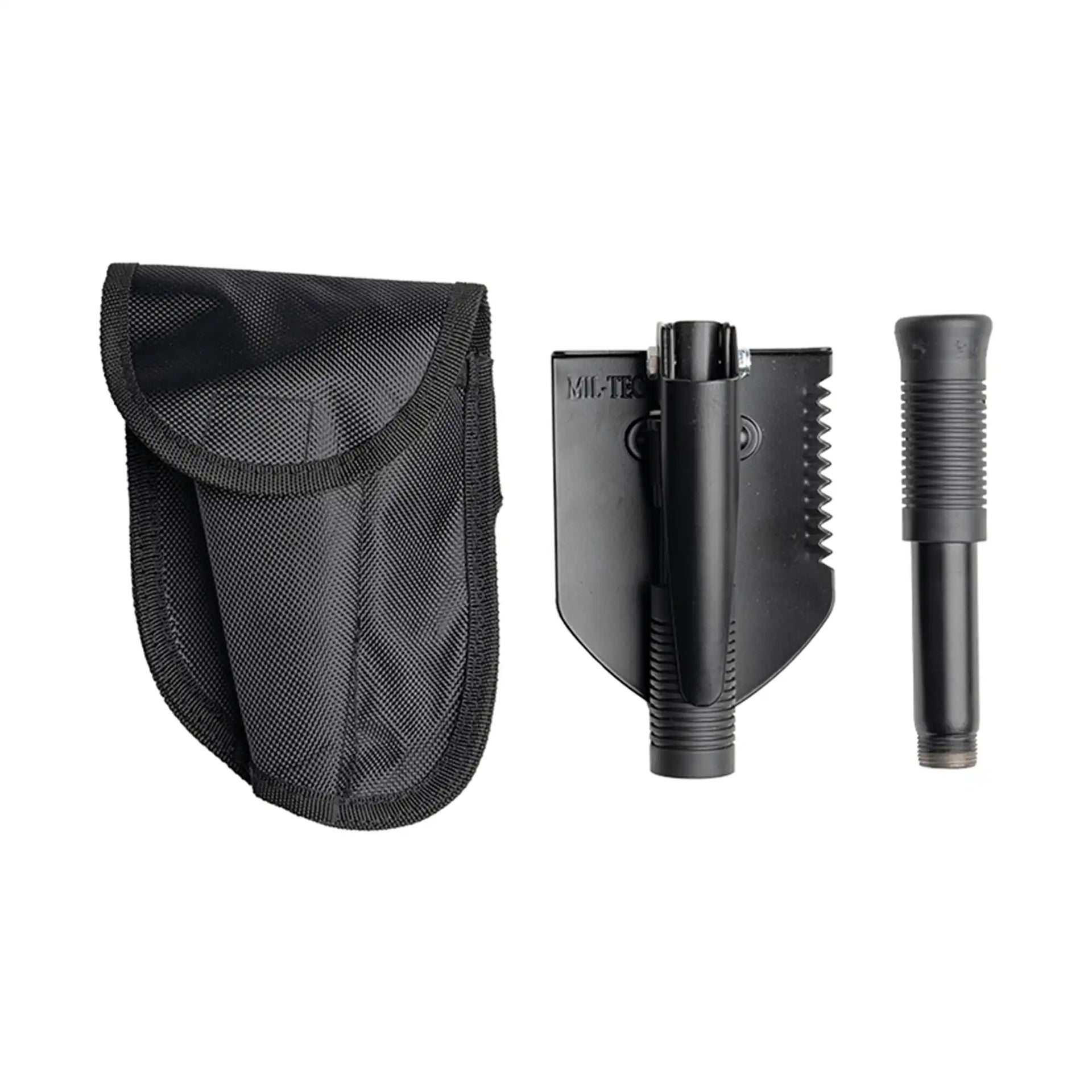Mini Klappspaten mit Tasche Schwarz