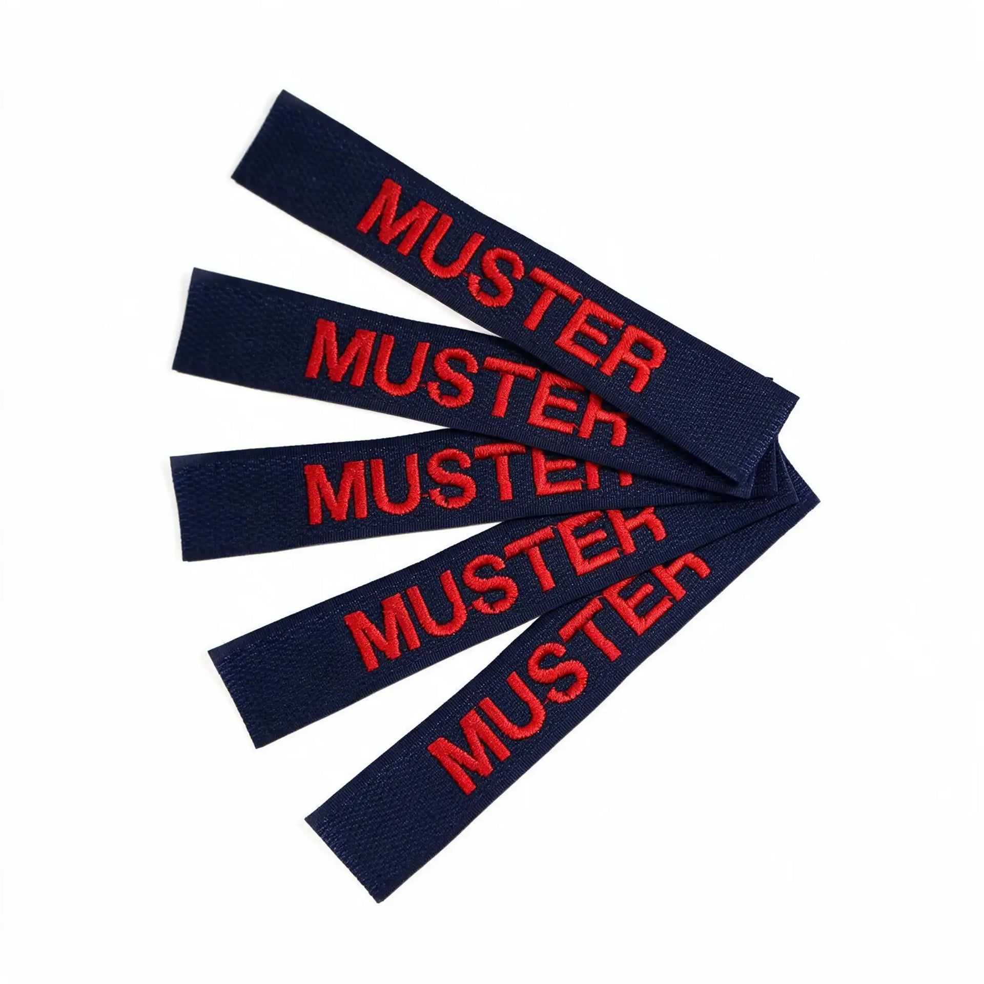 Namensbänder 5er Set Navy