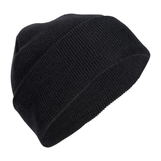 Rollmütze Wolle schwarz