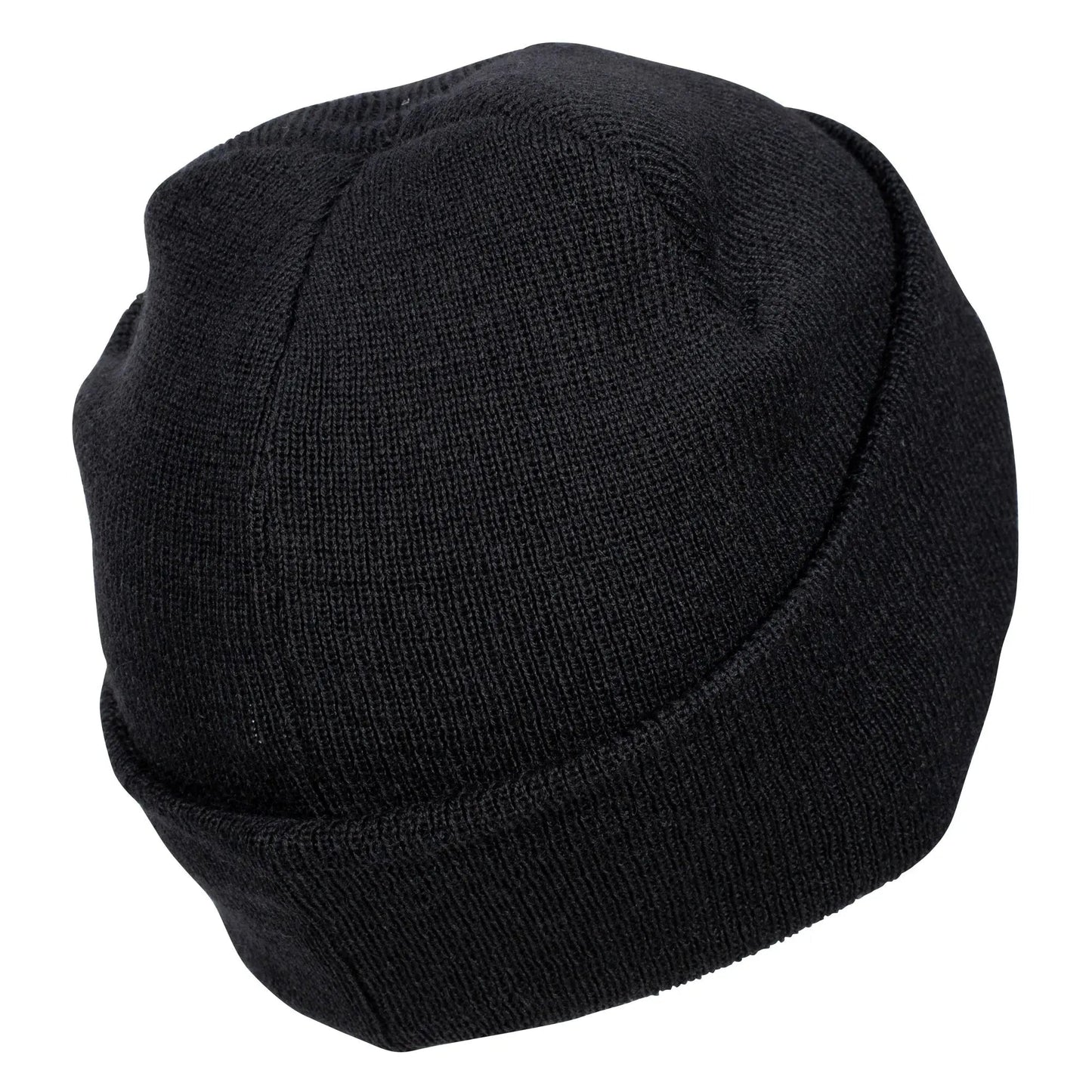 Rollmütze Wolle schwarz