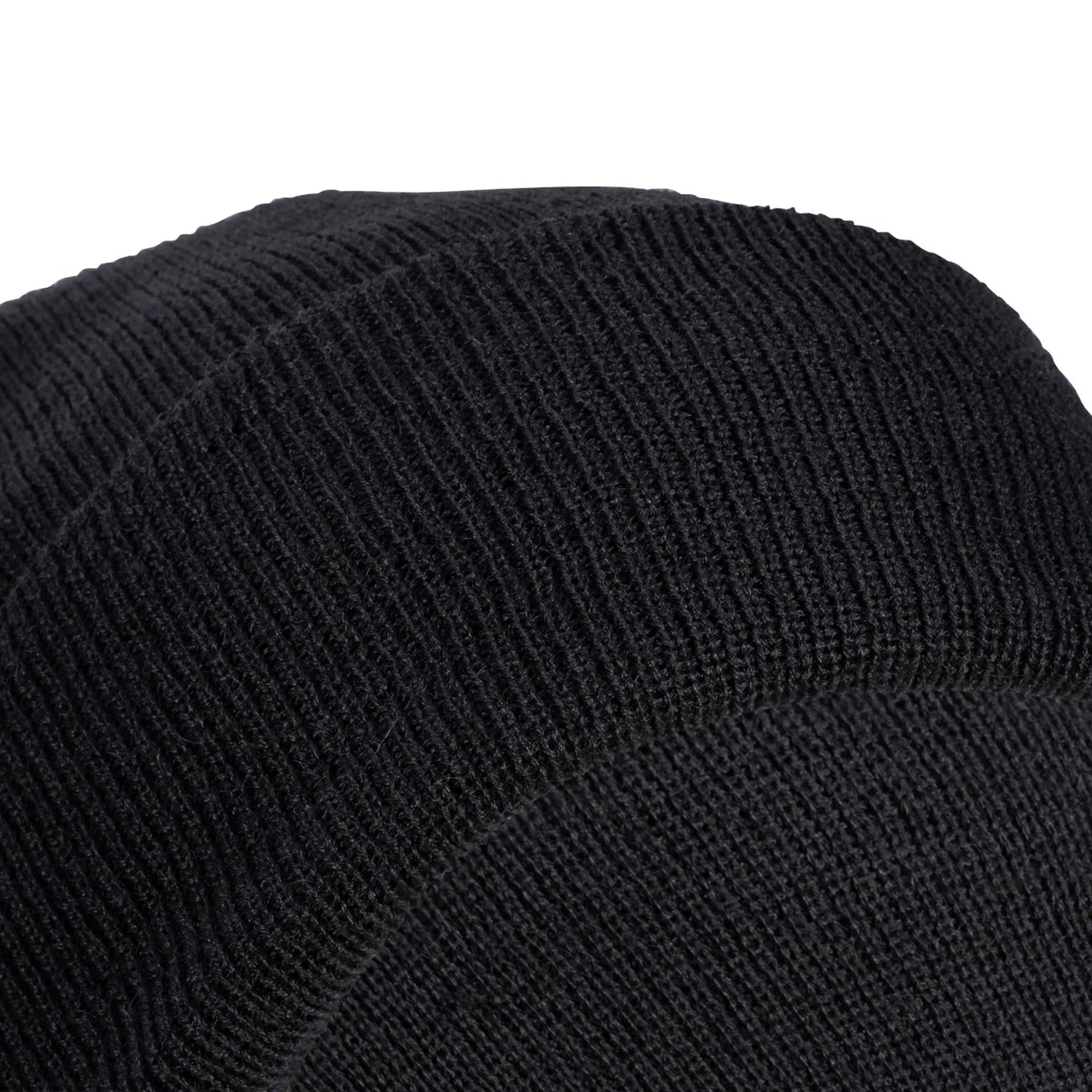 Rollmütze Wolle schwarz