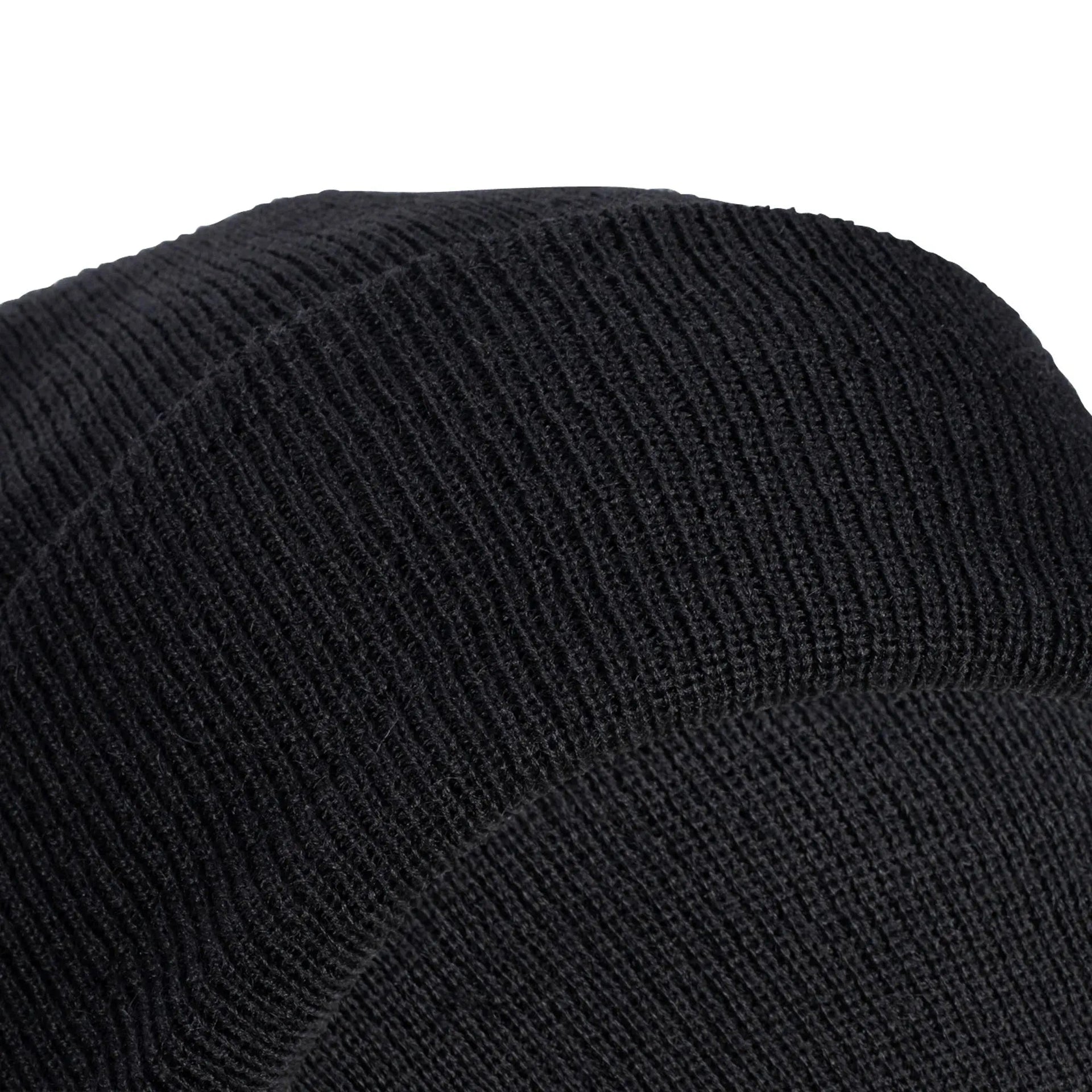 Rollmütze Wolle schwarz