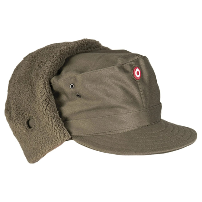 ÖBH Wintermütze mit Plüsch oliv neuwertig
