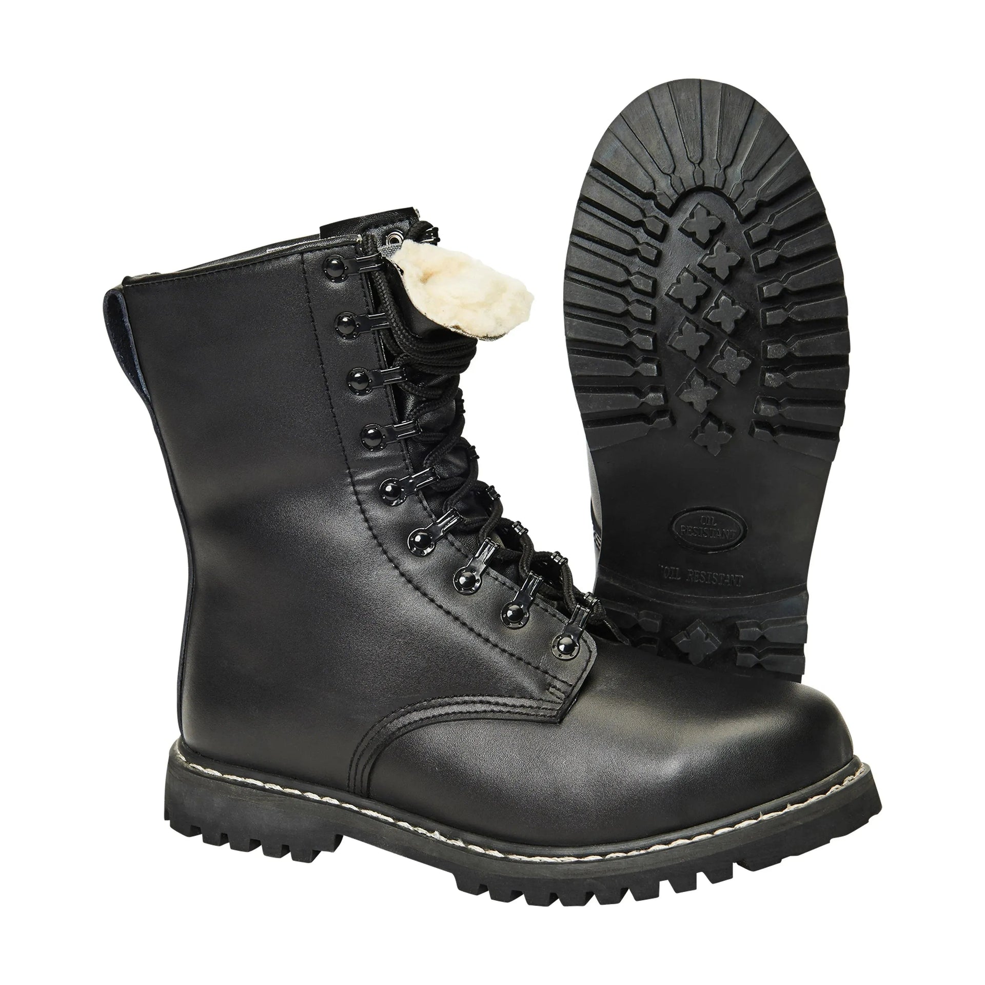 Springerstiefel mit Stahlkappe und Futter