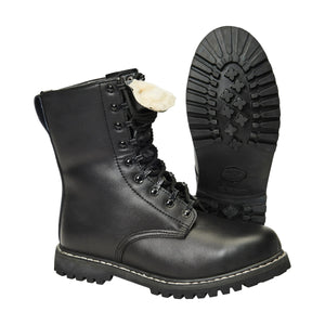 Springerstiefel mit Stahlkappe und Futter