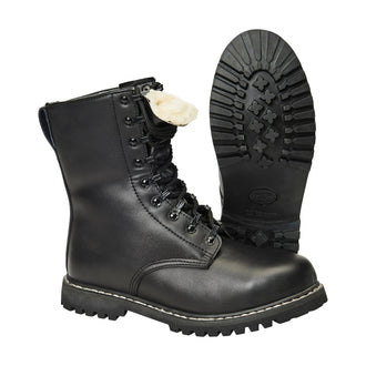 Springerstiefel mit Stahlkappe und Futter