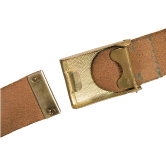 BW Hosengürtel Leder Marine gebraucht
