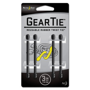 Nite Ize Nite Ize Gear Tie Original Gr.3 schwarz 4er Pack - ASMC