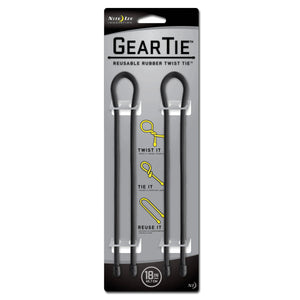 Nite Ize Nite Ize Gear Tie Original Gr.18 schwarz 2er Pack - ASMC