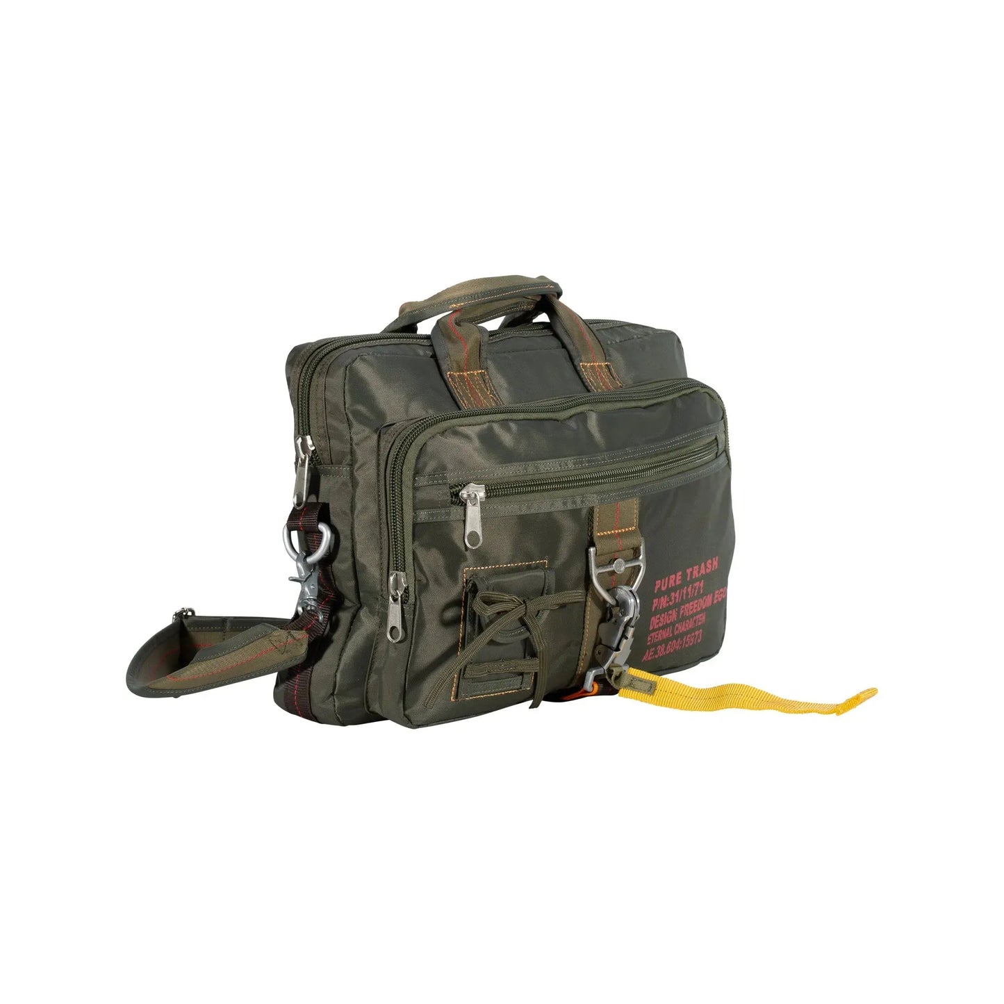 Pure Trash Handtasche Karabiner groß Pure Trash oliv - ASMC