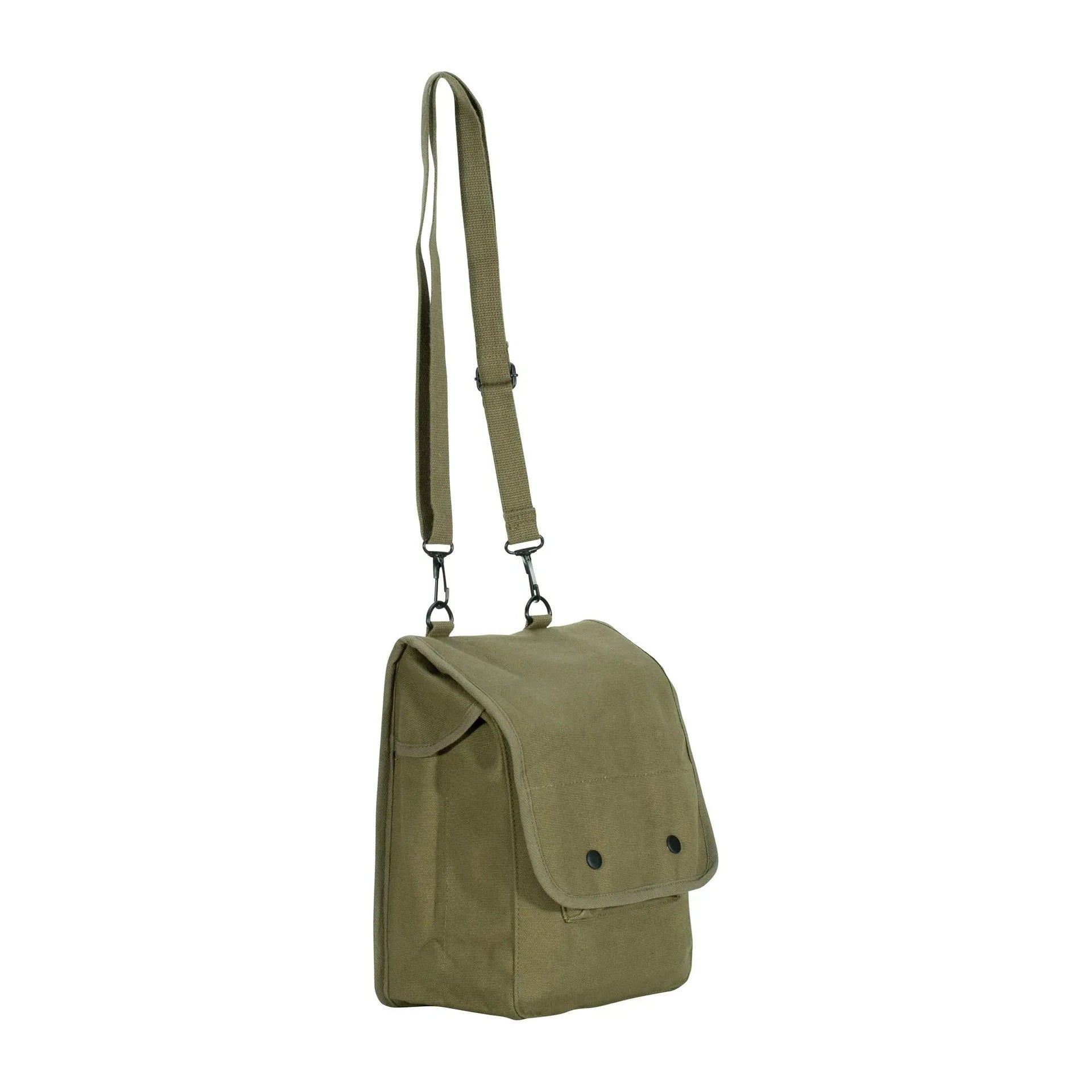 Umhängetasche Canvas Map Case oliv