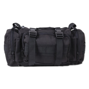 Schultertasche  Tactical schwarz