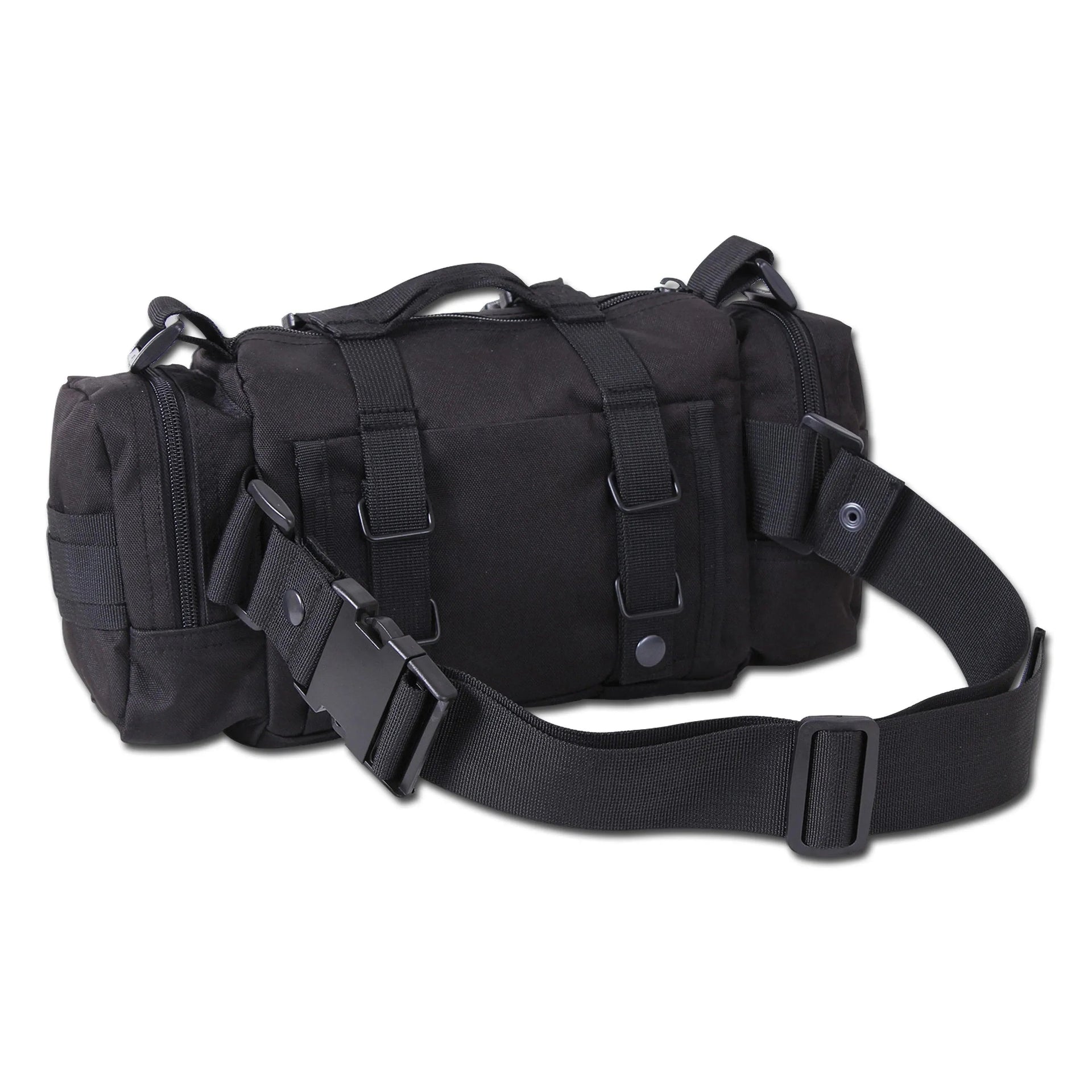 Schultertasche  Tactical schwarz