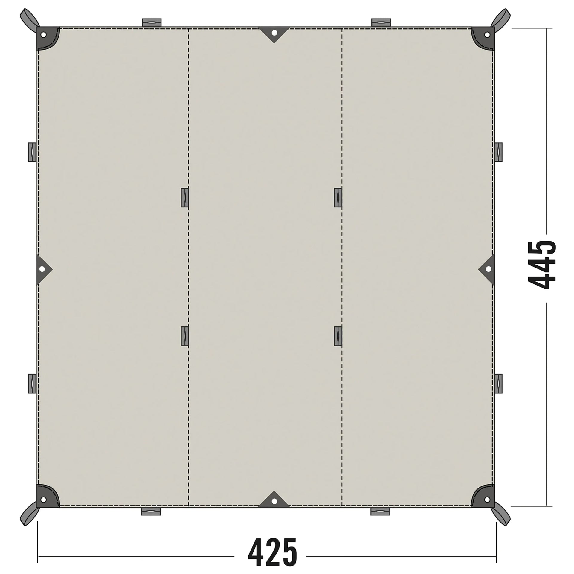 Tatonka Tatonka Sonnensegel Tarp 1 TC sand beige - ASMC