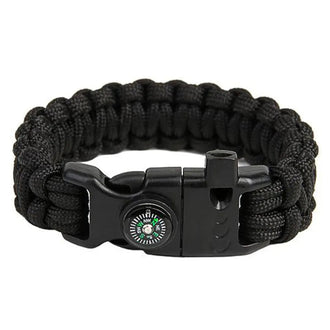 Fallschirmleinen-Armband Cobra Survival schwarz