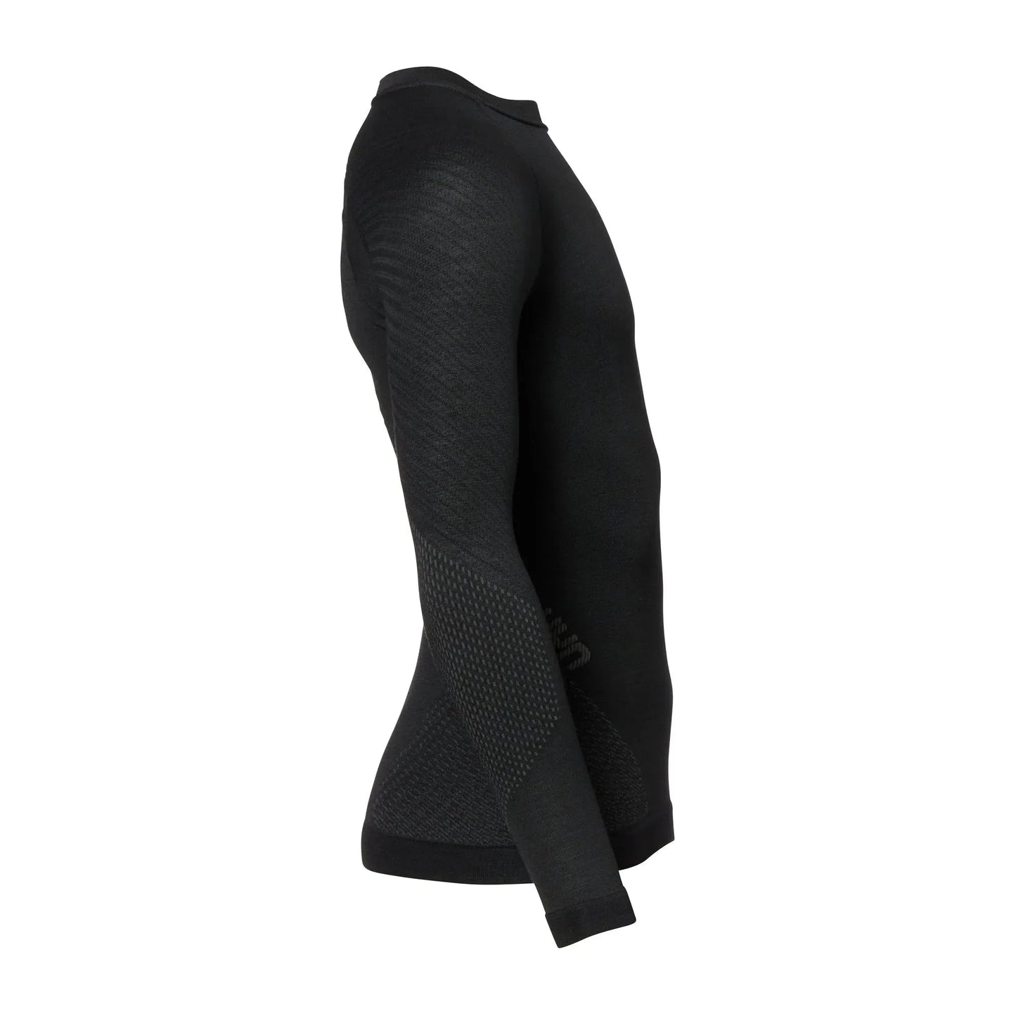 Longsleeve Fusyon Merino Männer schwarz anthrazit