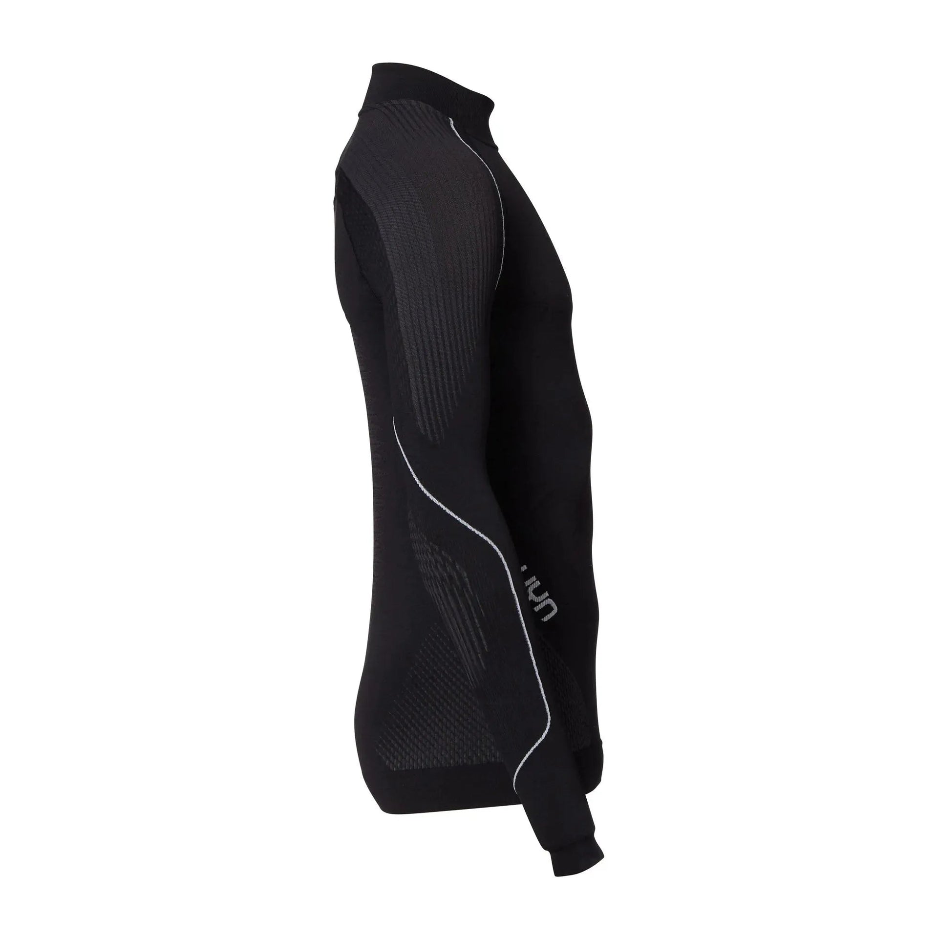 Longsleeve mit Rollkragen Evolutyon Männer schwarz anthrazit