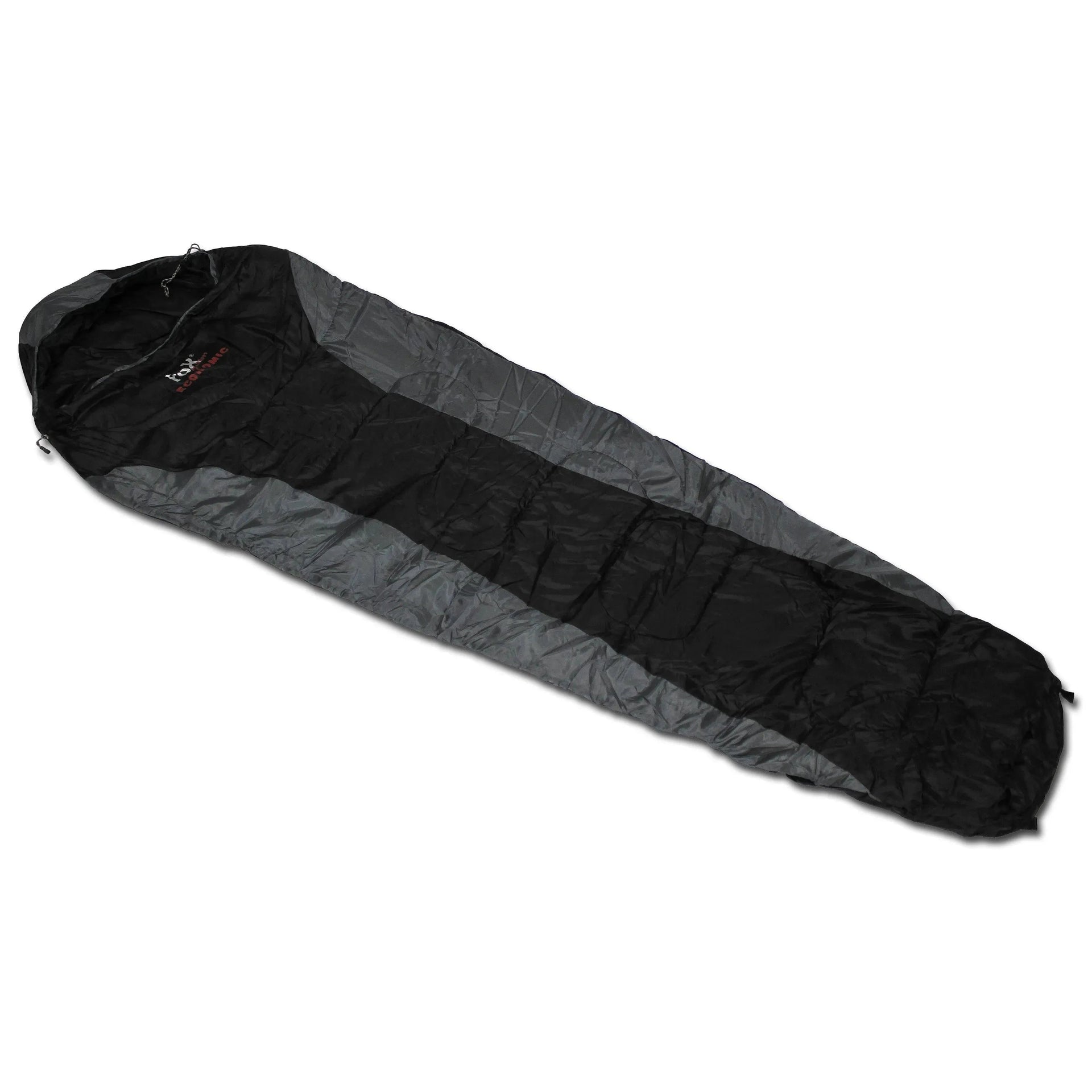 Mumienschlafsack Economic schwarz grau