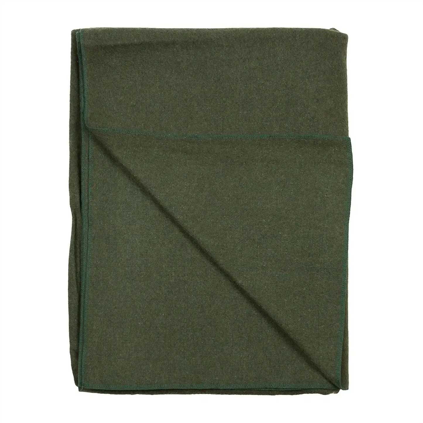 Wolldecke US Decke 215 x 160 cm oliv neuwertig