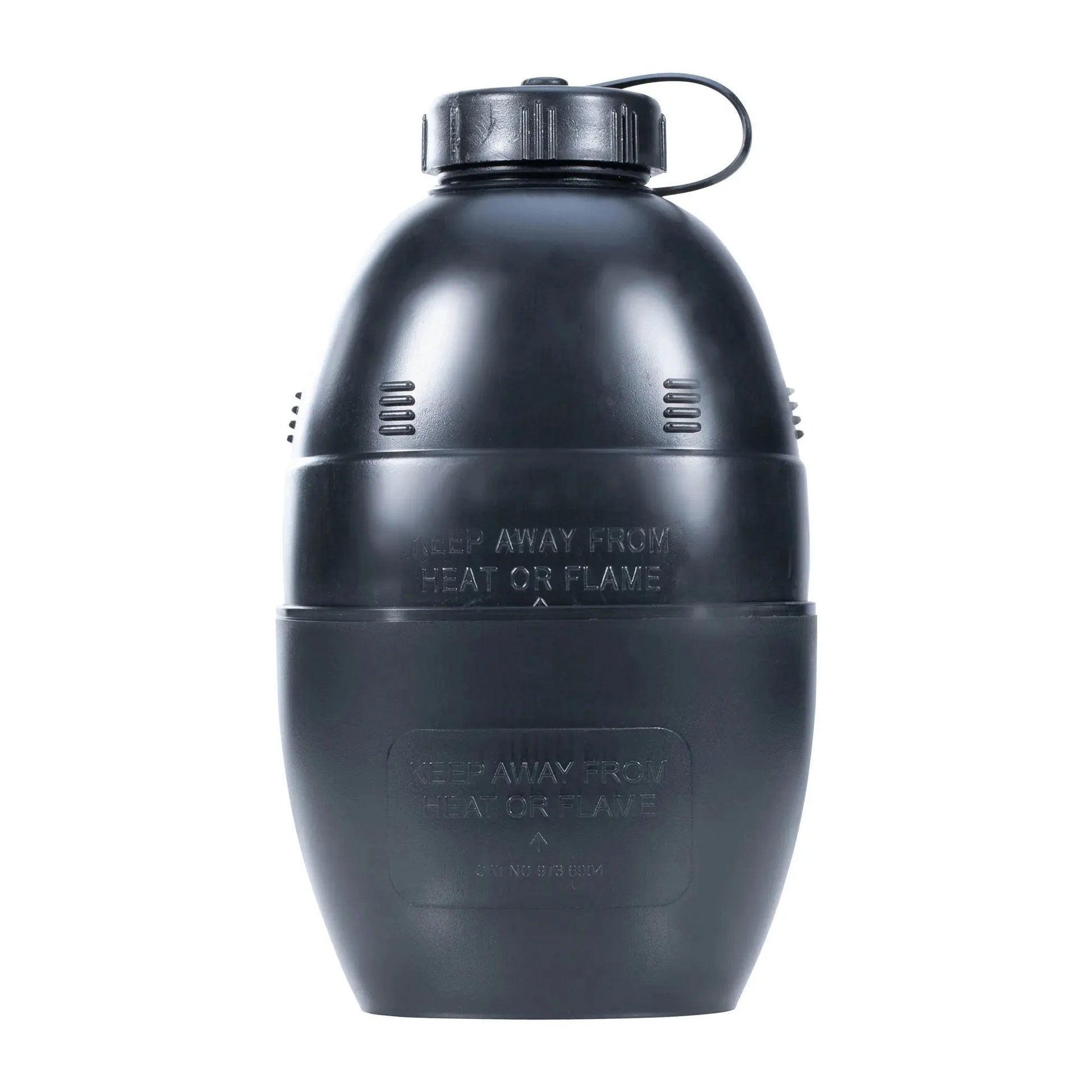 Wasserflasche mit Becher schwarz