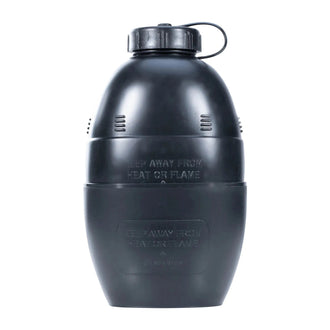 Wasserflasche mit Becher schwarz