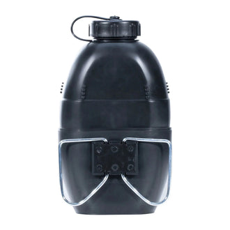 Wasserflasche mit Becher schwarz