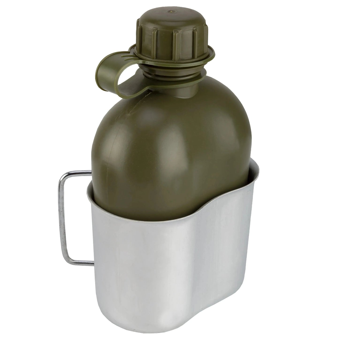 Österreichisches Bundesheer Österreichische Feldflasche mit Becher und Hülle 1 L neuwertig - ASMC