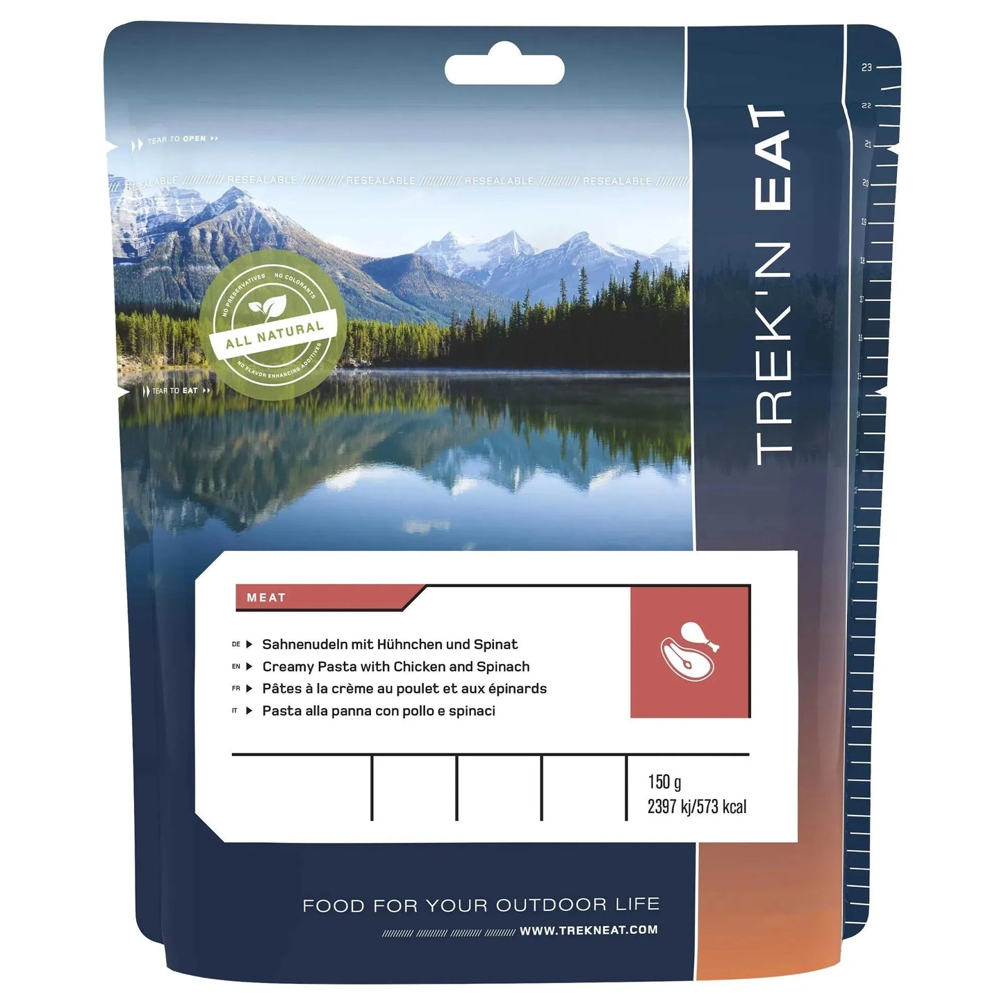 Trek’n Eat Sahnenudeln mit Hühnchen und Spinat - ASMC