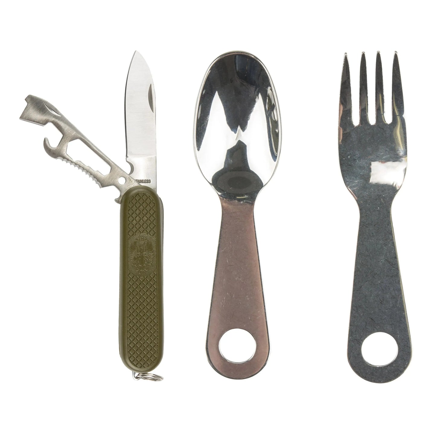 Mil-Tec Outdoor Essbesteck-Set mit Taschenmesser - ASMC