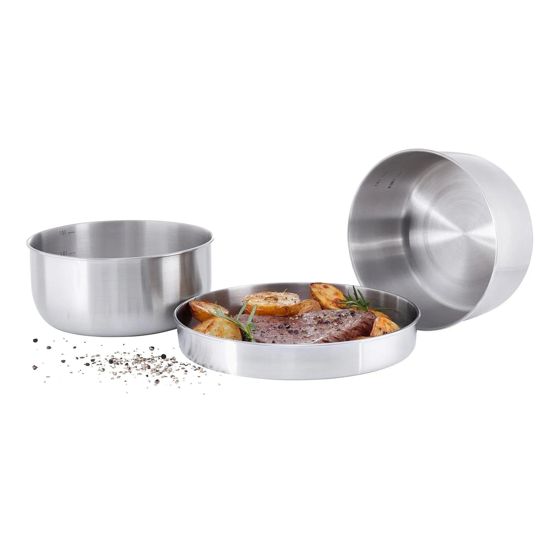 Camping Edelstahltopf Set