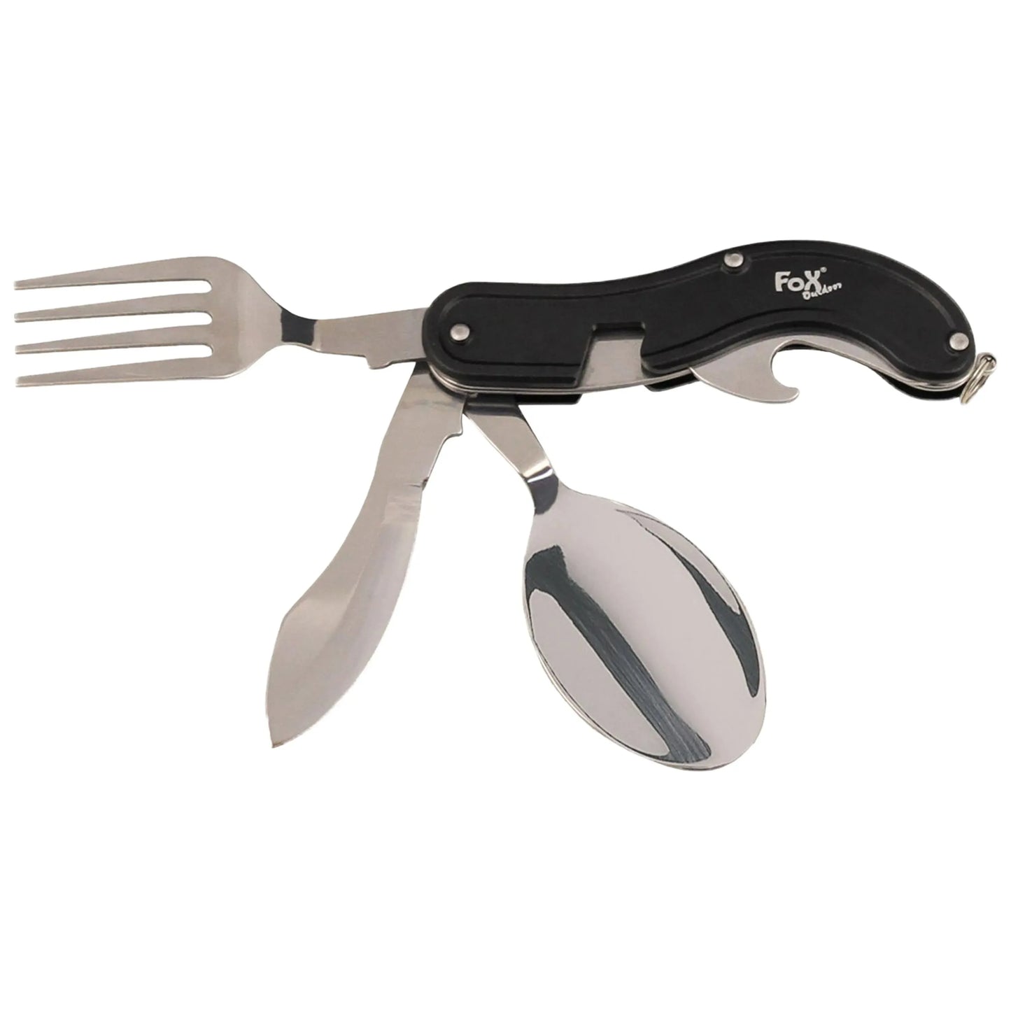 Fox Outdoor Fox Outdoor Taschenmesserbesteck 4-teilig schwarz - ASMC