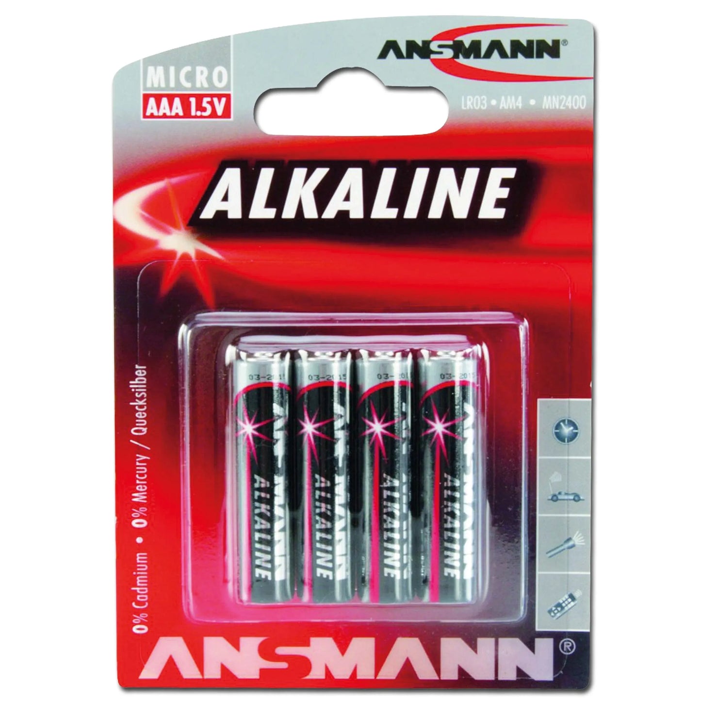 Ansmann Batterie Micro AAA Red-Line 4er-Pack - ASMC