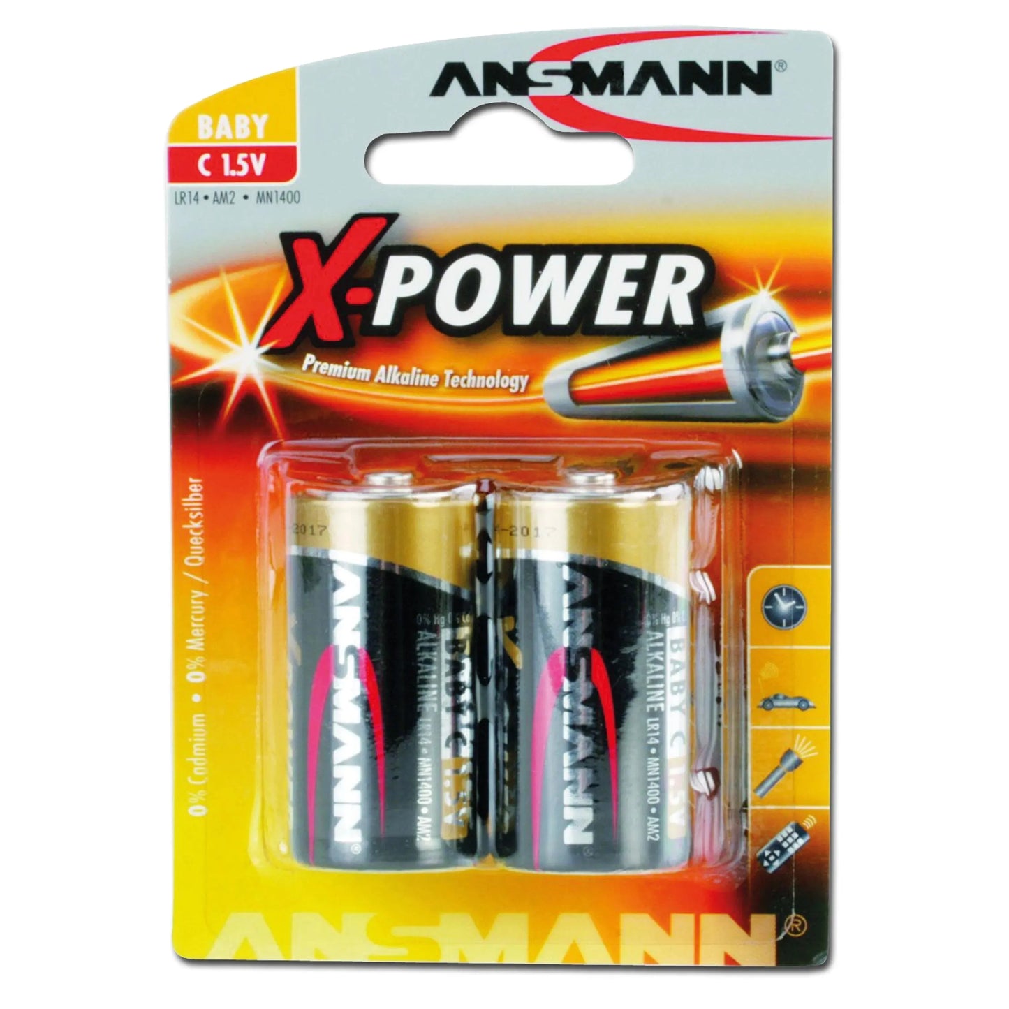 Ansmann Batterie Baby C X-Power 2er-Pack - ASMC