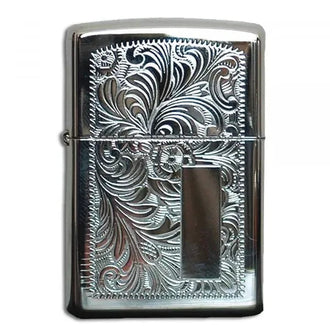 Feuerzeug Ornament silber