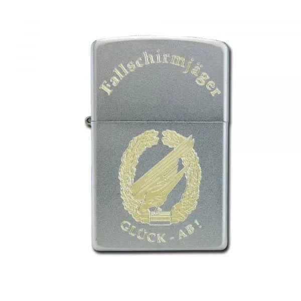 Zippo Zippo mit Gravur Fallschirmjäger Glück-Ab - ASMC